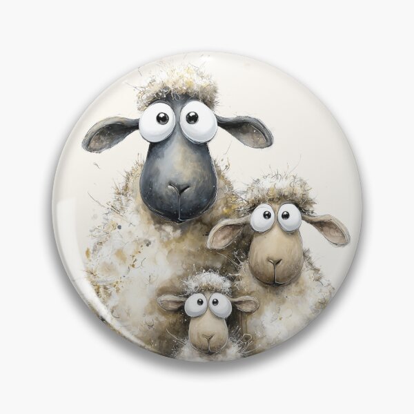 Item preview, Gorgeous Sheep ' A Sunday Outing’ BY SHiRLeY MacARTHuR designed and sold by Shirley MacArthur Art.