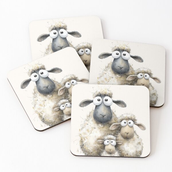 Item preview, Gorgeous Sheep ' A Sunday Outing’ BY SHiRLeY MacARTHuR designed and sold by Shirley MacArthur Art.