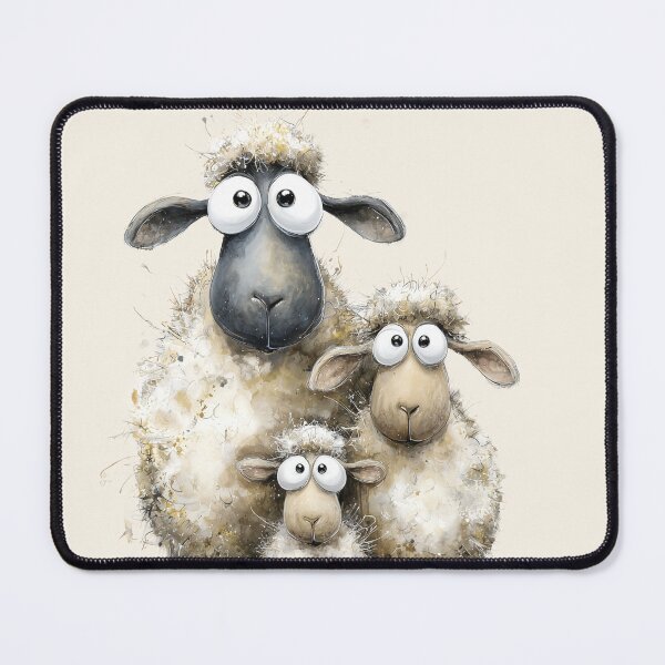 Item preview, Gorgeous Sheep ' A Sunday Outing’ BY SHiRLeY MacARTHuR designed and sold by Shirley MacArthur Art.