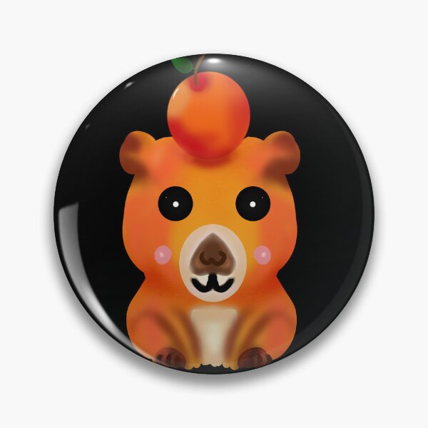 Item preview, Chill Capybara with Yuzu Orange | Cute Kawaii Art designed and sold by HopeAndHustle.
