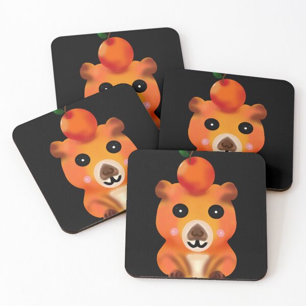 Item preview, Chill Capybara with Yuzu Orange | Cute Kawaii Art designed and sold by HopeAndHustle.