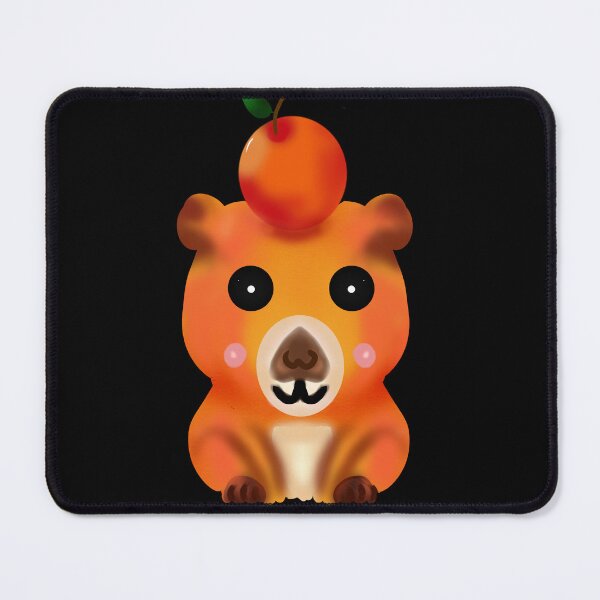 Item preview, Chill Capybara with Yuzu Orange | Cute Kawaii Art designed and sold by HopeAndHustle.