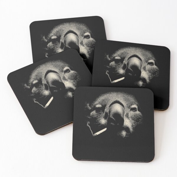 Item preview, Low Key Koala Smoking Portrait designed and sold by k3rstman1.