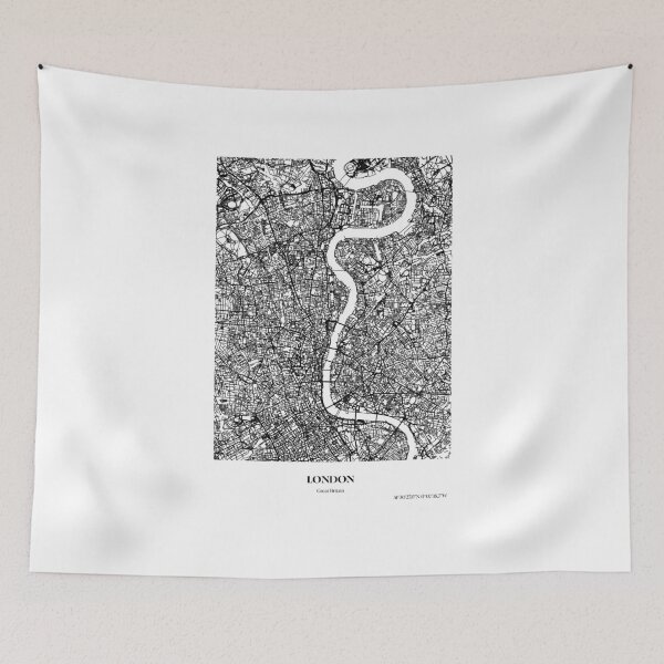 Item preview, London UK Great Britain poster map designed and sold by DopamineDr0p.