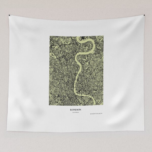 Item preview, London UK Great Britain poster map designed and sold by DopamineDr0p.