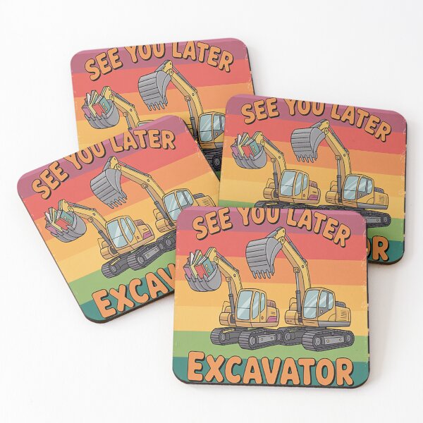 Item preview, Excavator With Books And Playful Slogan designed and sold by SignaturalGen.