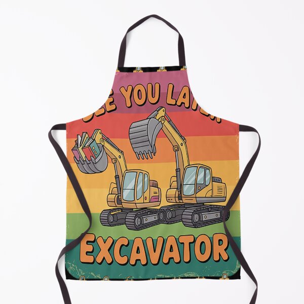 Item preview, Excavator With Books And Playful Slogan designed and sold by SignaturalGen.