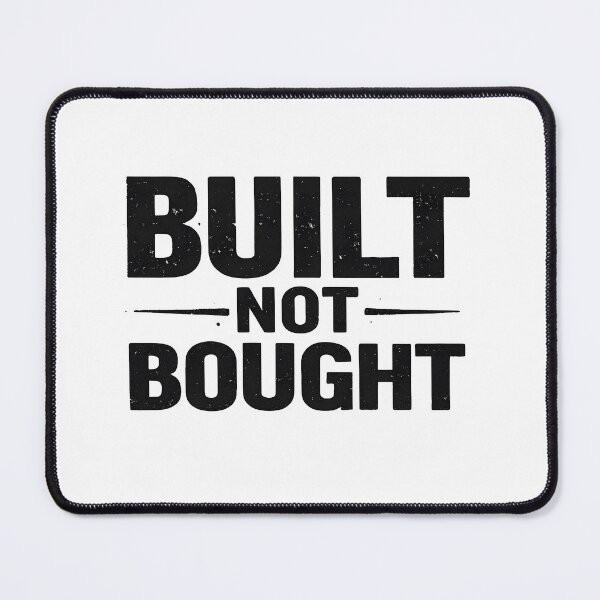 Item preview, Built Not Bought – Fitness Motivation Bodybuilding Gym Saying designed and sold by Mavriboy.
