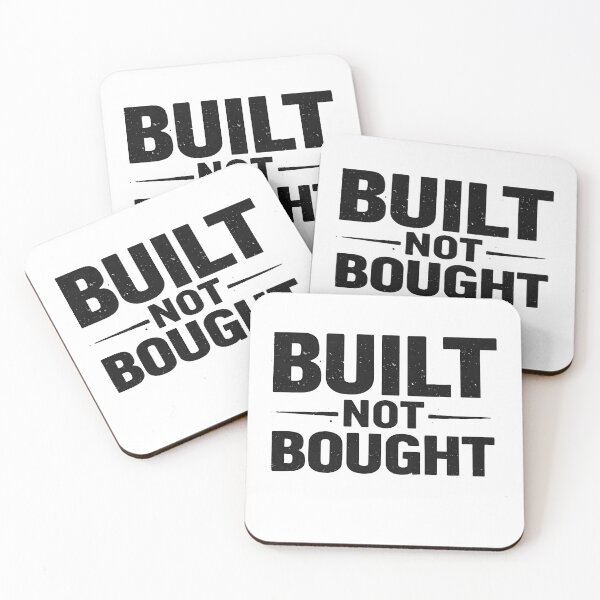 Item preview, Built Not Bought – Fitness Motivation Bodybuilding Gym Saying designed and sold by Mavriboy.