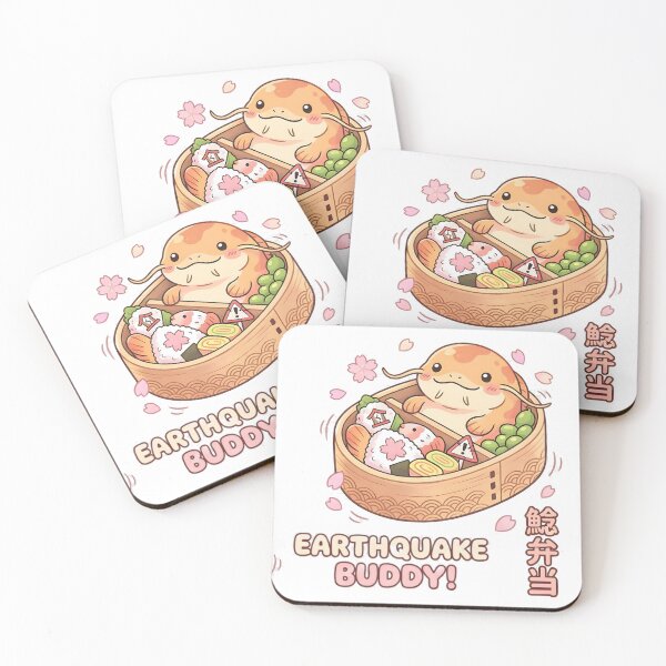 Item preview, Earthquake Buddy Catfish – Cute Japanese Namazu Bento Illustration designed and sold by kaxymax.