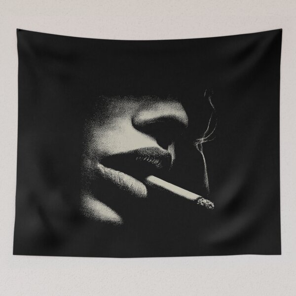 Item preview, Low Key Lips Smoking Cigarette Vintage Style designed and sold by k3rstman1.