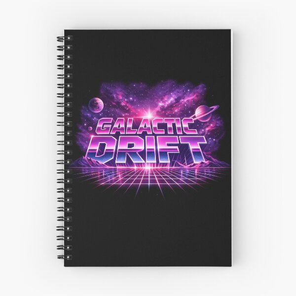 Item preview, Galactic Drift - Retro Synthwave Vaporwave Typography designed and sold by MKreative Studio.