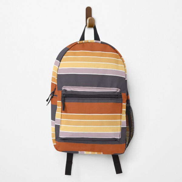 Item preview, Aesthetic Retro Stripes | Orange and Mauve designed and sold by ApricityPhrases.