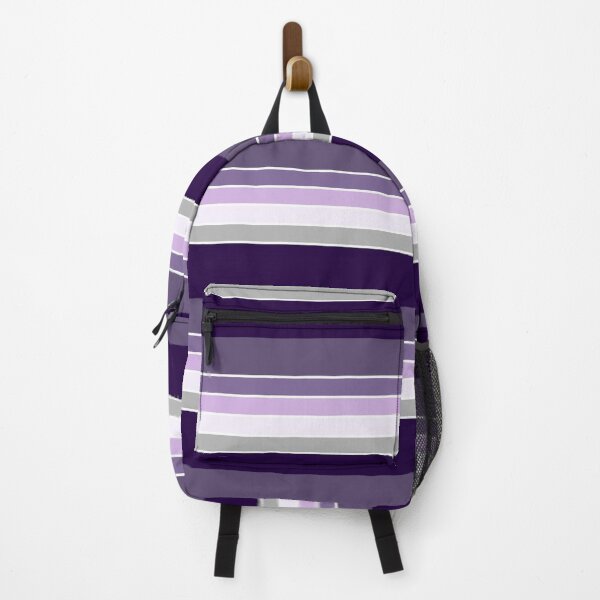 Item preview, Aesthetic Retro Stripes | Purple and Grey designed and sold by ApricityPhrases.