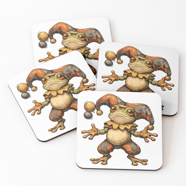 Item preview, Vintage Jester Frog Illustration – Retro Circus Amphibian Character Design designed and sold by Karolina’s Cozy Creations.