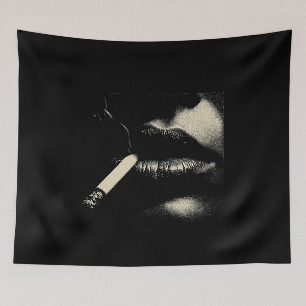 Item preview, Low Key Smoking Lips Halftone Art designed and sold by k3rstman1.