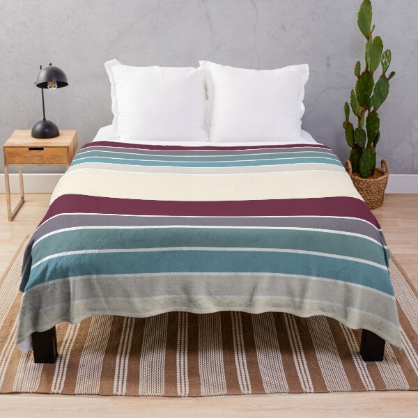 Item preview, Aesthetic Retro Stripes | Teal and Beige designed and sold by ApricityPhrases.