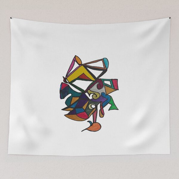Item preview, Bright  patterned abstract art  designed and sold by alexgeiart.