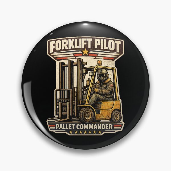 Item preview, Forklift Pilot Pallet Commander Vintage Forklift Driver Design designed and sold by RetroNibylander.