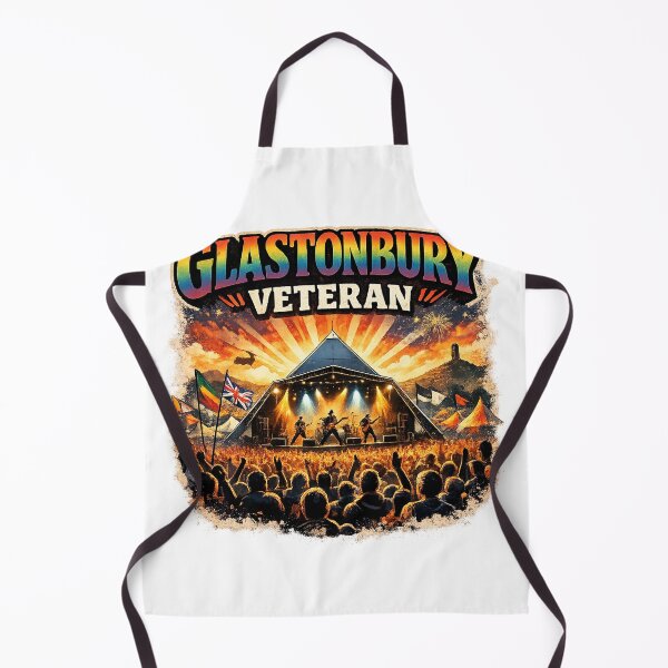 Item preview, Glastonbury Veteran – UK Music Festival Crowd Retro Design designed and sold by GarnerSupplyCo.