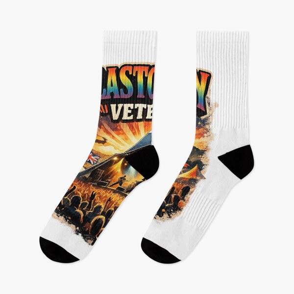 Item preview, Glastonbury Veteran – UK Music Festival Crowd Retro Design designed and sold by GarnerSupplyCo.