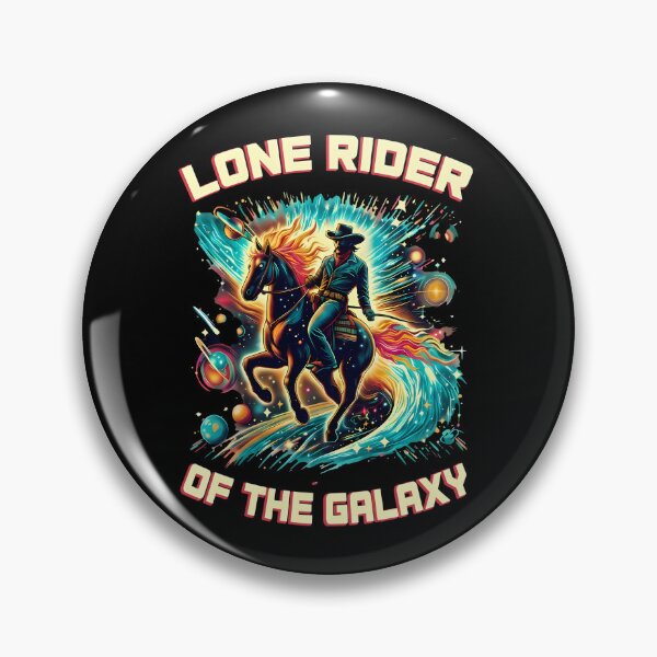 Item preview, Lone Rider of the Galaxy – Cosmic Cowboy Space Western Design designed and sold by Art-Arcade6.