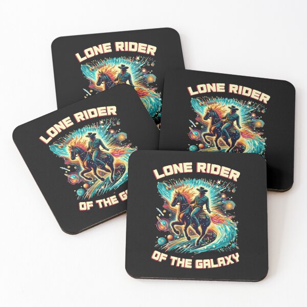 Item preview, Lone Rider of the Galaxy – Cosmic Cowboy Space Western Design designed and sold by Art-Arcade6.
