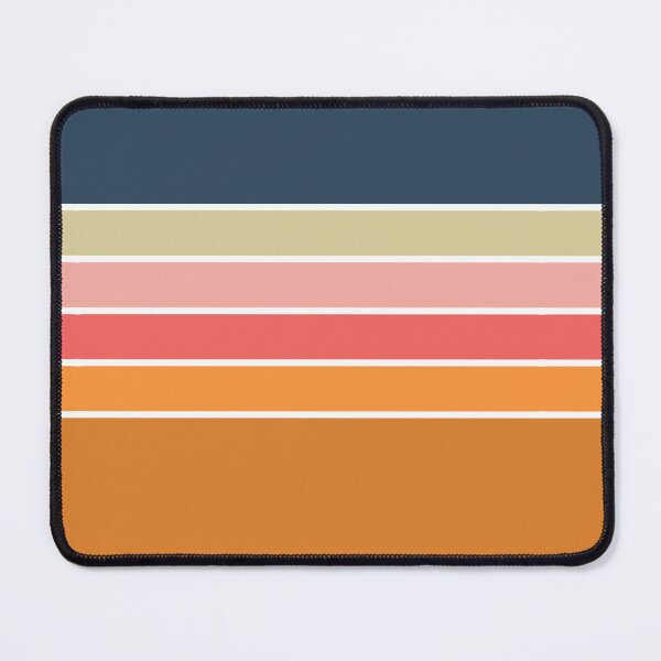 Item preview, Aesthetic Retro Stripes | Orange and Blue designed and sold by ApricityPhrases.