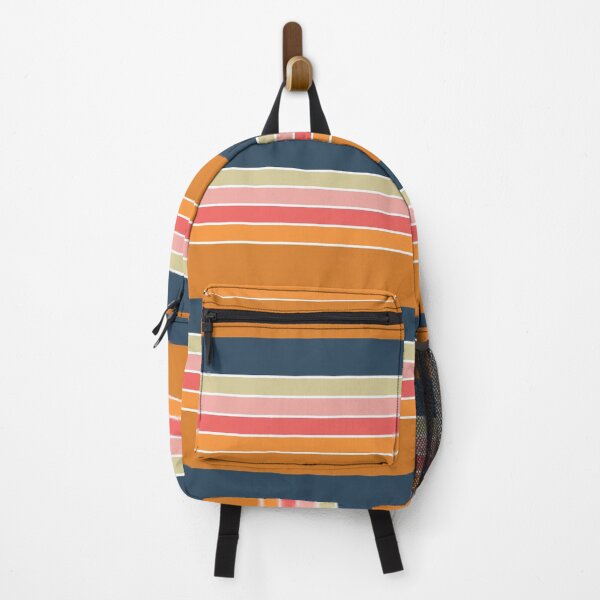 Item preview, Aesthetic Retro Stripes | Orange and Blue designed and sold by ApricityPhrases.