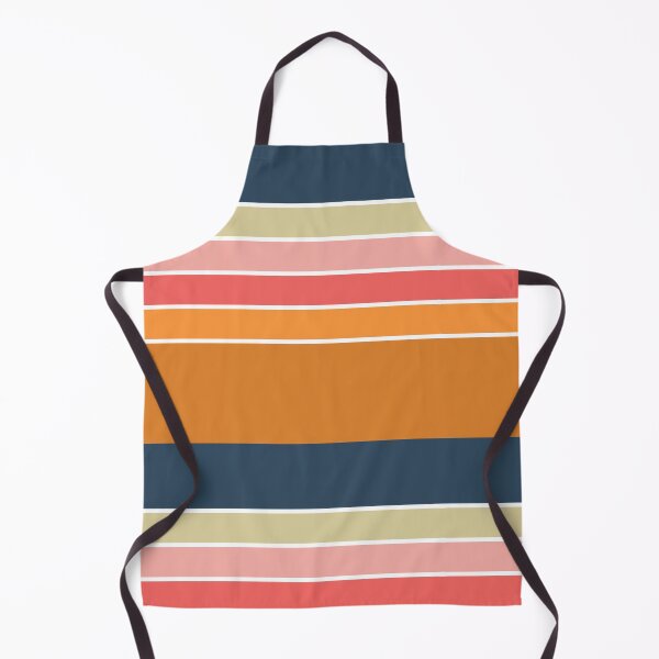 Item preview, Aesthetic Retro Stripes | Orange and Blue designed and sold by ApricityPhrases.