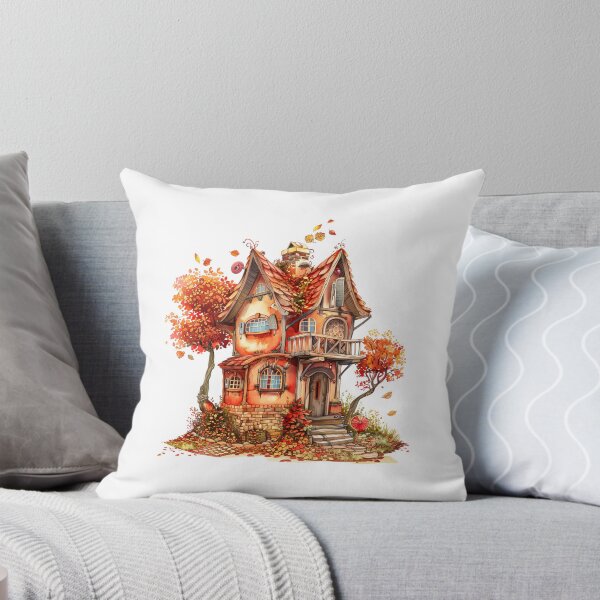 Item preview, Whimsical Autumn Cottage Fantasy House designed and sold by Gallory Hive.