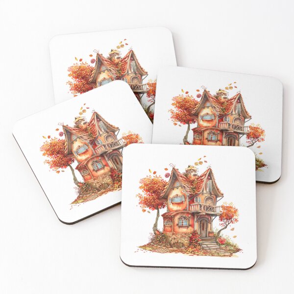 Item preview, Whimsical Autumn Cottage Fantasy House designed and sold by Gallory Hive.