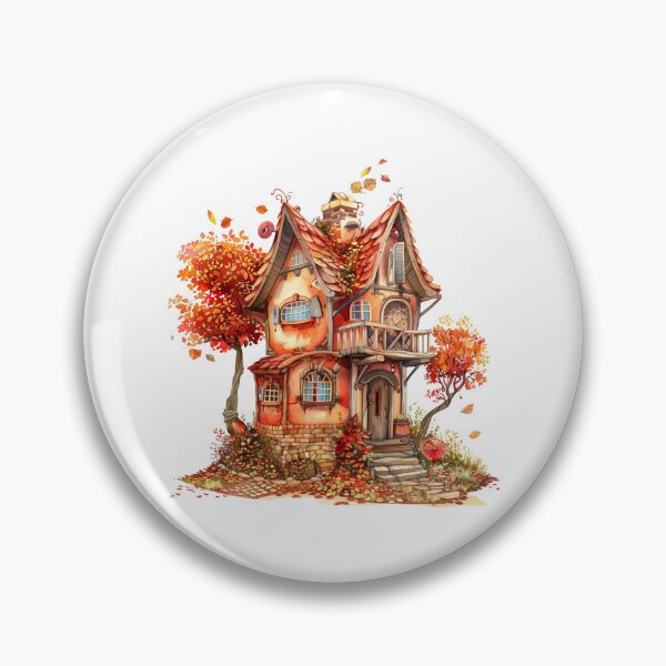 Item preview, Whimsical Autumn Cottage Fantasy House designed and sold by Gallory Hive.