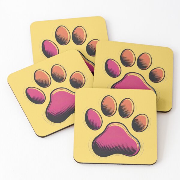 Item preview, Colorful Pet Paw Print - Vibrant Pop Art Dog Lover designed and sold by AlxVel.