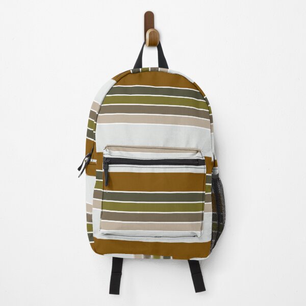Item preview, Aesthetic Retro Stripes | Brown and Green designed and sold by ApricityPhrases.