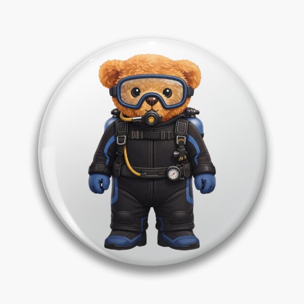 Item preview, Cute Scuba Diver Teddy Bear - Ocean Explorer Gift ? designed and sold by CuteBear87.
