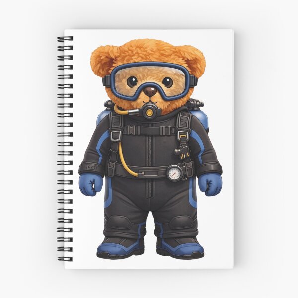Item preview, Cute Scuba Diver Teddy Bear - Ocean Explorer Gift ? designed and sold by CuteBear87.