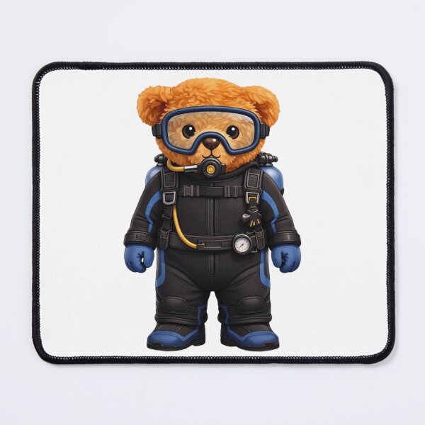 Item preview, Cute Scuba Diver Teddy Bear - Ocean Explorer Gift ? designed and sold by CuteBear87.