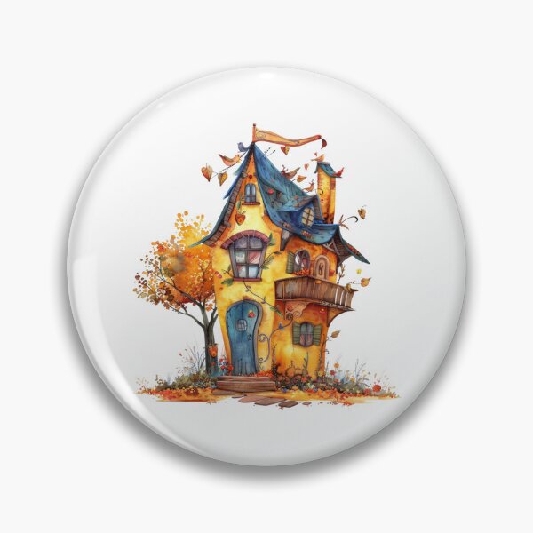 Item preview, Whimsical Autumn Fantasy Storybook Cottage designed and sold by Gallory Hive.