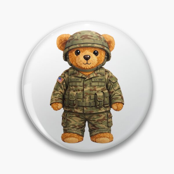 Item preview, Cute Military Teddy Bear in Camo - Proud Army Soldier Gift ? designed and sold by CuteBear87.