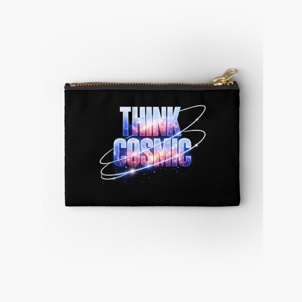 Item preview, THINK COSMIC - Galaxy Typography Poster with Orbit Lines designed and sold by MKreative Studio.