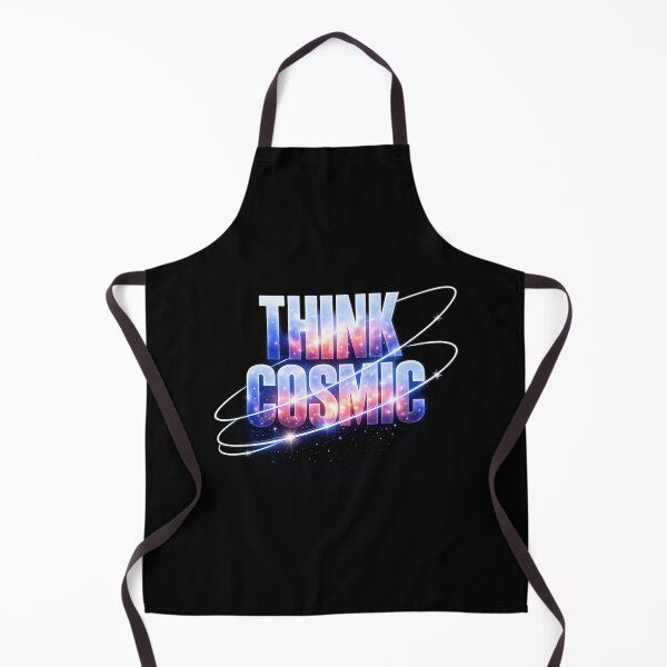Item preview, THINK COSMIC - Galaxy Typography Poster with Orbit Lines designed and sold by MKreative Studio.