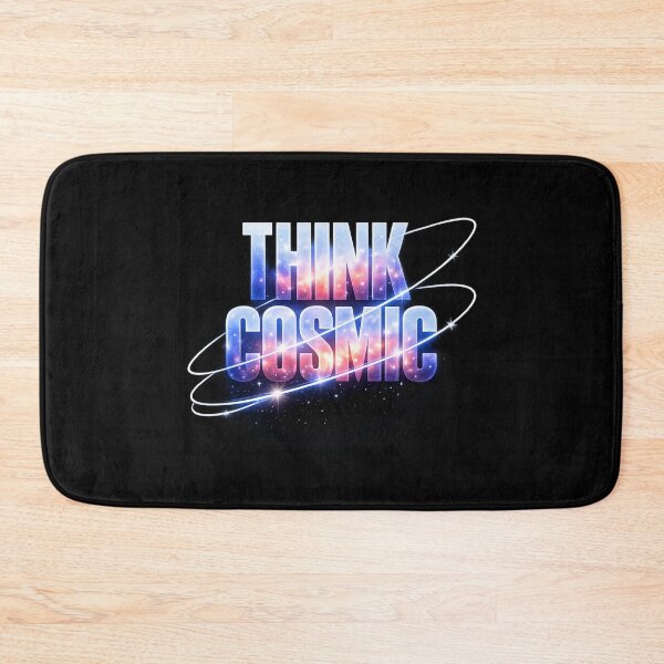 Item preview, THINK COSMIC - Galaxy Typography Poster with Orbit Lines designed and sold by MKreative Studio.