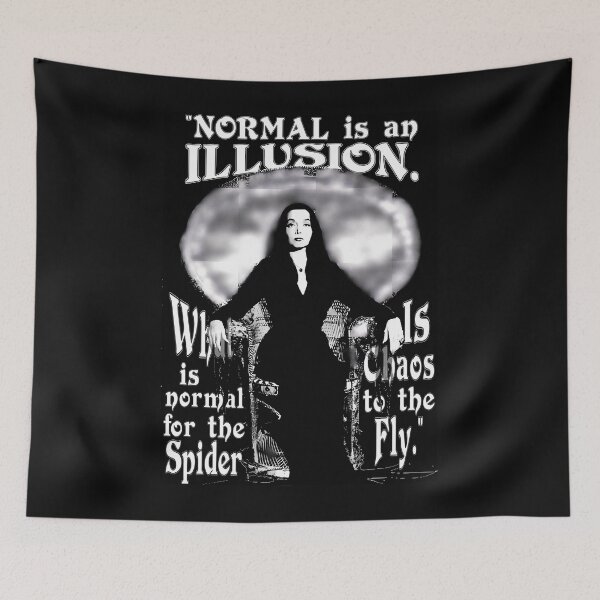 Item preview, Morticia Addams-Normal Is An Illusion... designed and sold by yellow-point.