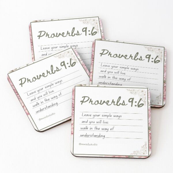 Item preview, Proverbs 9:6 designed and sold by LYFSTYLE GEMS.