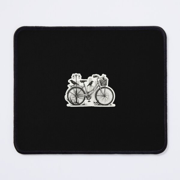 Item preview, Crow on Bicycle – Dark Gothic Cycling Scene designed and sold by Darkness Hole.