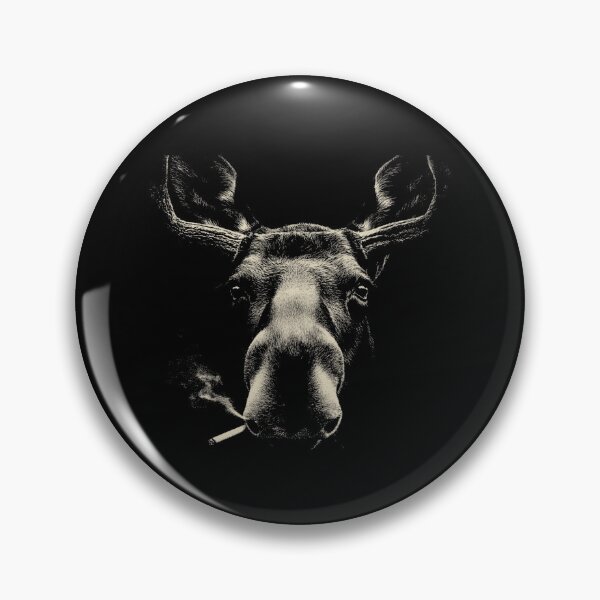 Item preview, Smoking Moose Low Key Animal Portrait designed and sold by k3rstman1.