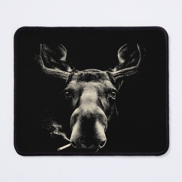 Item preview, Smoking Moose Low Key Animal Portrait designed and sold by k3rstman1.