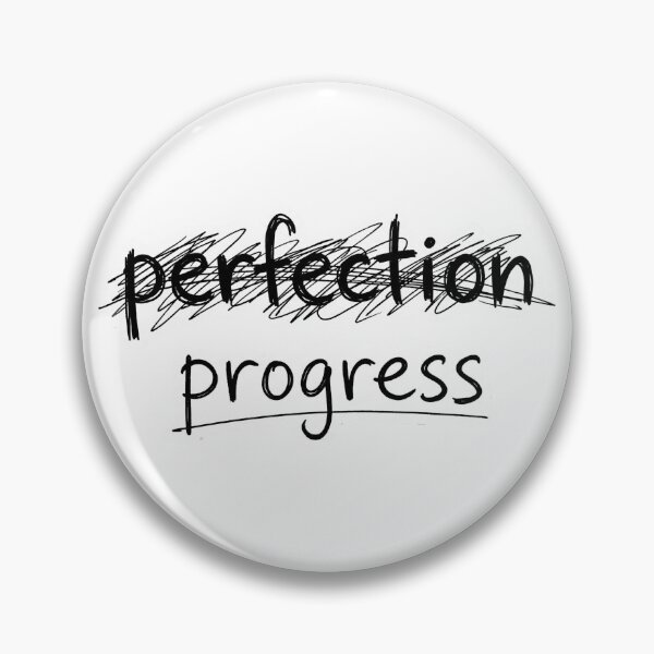 Item preview, Progress Not Perfection – Handwritten Imperfect Growth Sticker designed and sold by QuietGlyph.