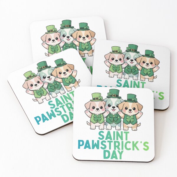Item preview, Saint Pawstrick's Day Lucky Puppies Group designed and sold by PunTeestic.